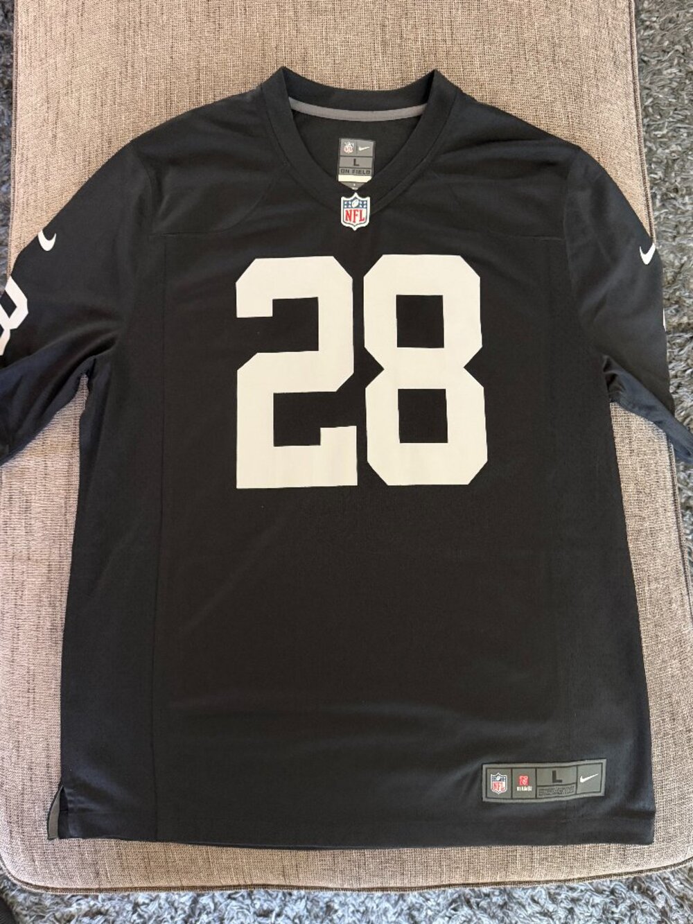 Nike Josh Jacobs #28 Las Vegas Raiders Limited Jersey Men’s Size Large